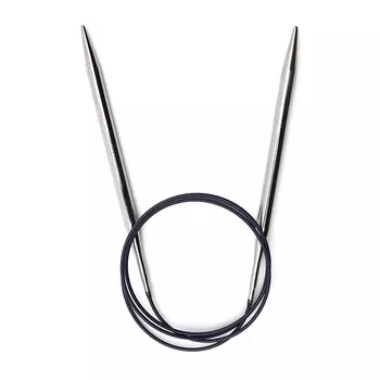 212196 Спицы круговые Prym латунь 100 * 7 цв. серебро