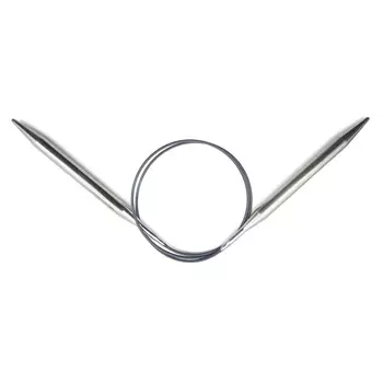 212224 Спицы круговые Prym латунь 80 * 9 цв. серебро