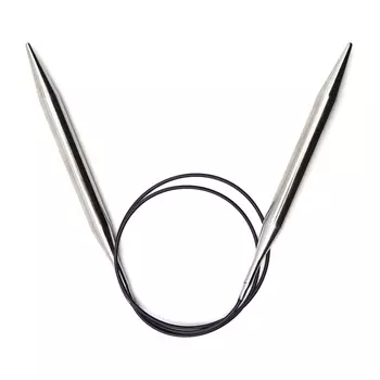 212234 Спицы круговые Prym латунь 80 * 10 цв. серебро