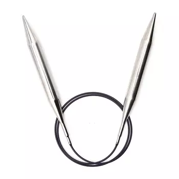 212244 Спицы круговые Prym латунь 80 * 12 цв. серебро