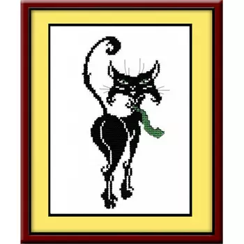 212 Набор для вышивания 'Овен' 'Кот с галстуком', 14x22 см