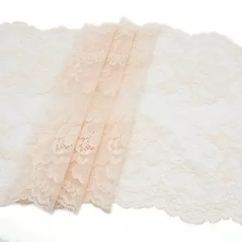 2132 Кружево эластичное 22,5см*10м, бежевый