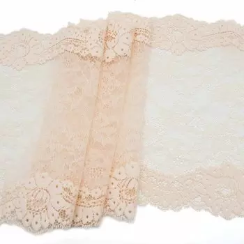 2144 Кружево эластичное 20,5см*10м, персиковый