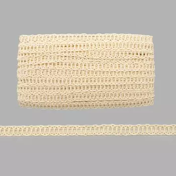 216-4 Тесьма 15мм*25ярд (22,85м) (молочный)
