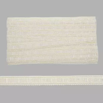 217-11 Тесьма 13мм*15ярд (13,71м) (молочный)
