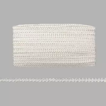 217-4 Тесьма 8мм*25ярд (22,85м) (белый)