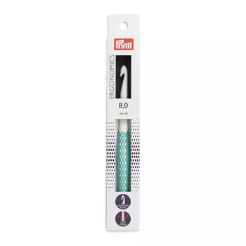 218490 Крючок для вязания Ergonomics 8мм/17см Prym