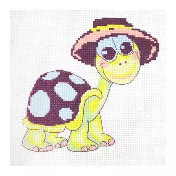 218 Набор для вышивания Hobby &amp; Pro Kids 'Черепашка в шляпе' 19*18см