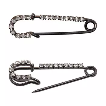 220171 Брошь-булавка, черный никель (6), Hobby&amp;Pro