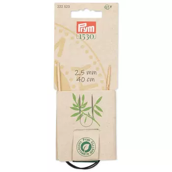 222523 Спицы круговые, бамбук, 2,5мм/40см, 1шт, Prym