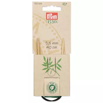 222525 Спицы круговые, бамбук, 3,5мм/40см, 1шт, Prym