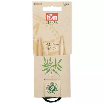 222531 Спицы круговые, бамбук, 7,0мм/40см, 1шт, Prym