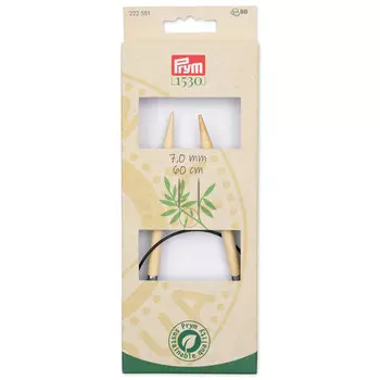 222551 Спицы круговые, бамбук, 7,0мм/60см, 1шт, Prym