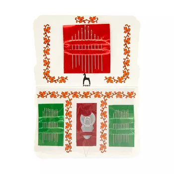 22402 Комплект игл бытовых в футляре-книжка, 30 шт PONY