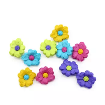 2242, Пуговицы-фигурки. Цветы Dress It Up