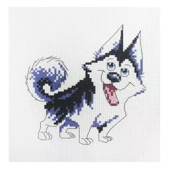 224 Набор для вышивания Hobby &amp; Pro Kids 'Хаски' 19*18см