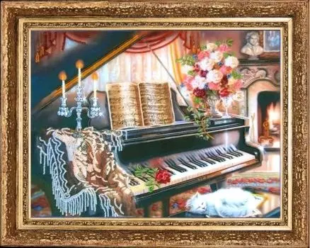 227 Набор для вышивания бисером Butterfly 'Соната ре минор', 26*35 см