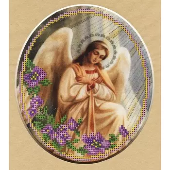 22/БП Набор для вышивания бисером и паспарту 'Матренин посад' 'Ангел 1', 27*24 см