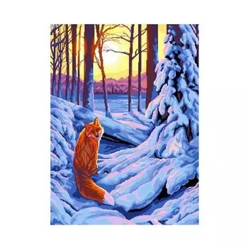 2332 Набор для вышивания 'Лиса зимой' 48х69 см