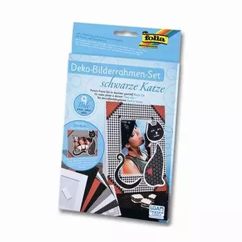 23331 Набор для создания фоторамки с декором 'Черный кот', Folia