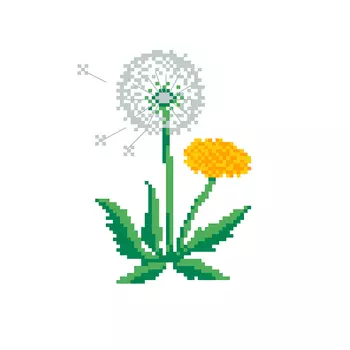 235 Набор для вышивания Hobby &amp; Pro Kids 'Одуванчик' 19*18см