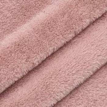 23697 Мех 'Кролик' ворс 8мм (48 см*50 см), плотность: 280гр./м.кв.,100%п/э (п.роза)