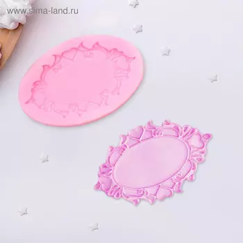 2389152 Молд силикон для свечей/мыла/смолы/гипса/кондитер. 11,3*7,4 см 'Табличка'