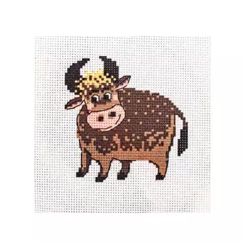 238 Набор для вышивания Hobby &amp; Pro Kids 'Бычок Яша' 19*19см