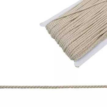 23-101 Шнур витой 5мм*50м вискоза (ГР) (90/11 молочный)