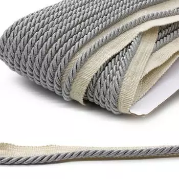 23-102 R Кант витой 6мм*50м люрекс (06 серебро)