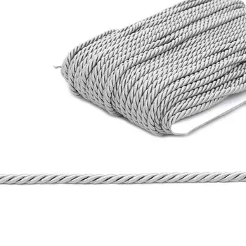 23-102 Шнур витой 6мм*50м вискоза (ГР) (103/50 серый)