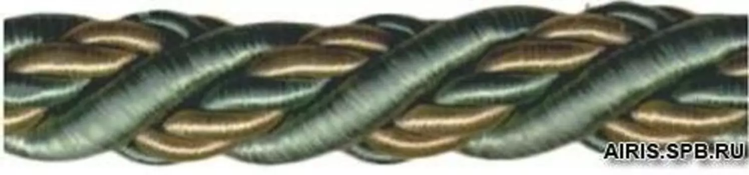 23-104 Т Шнур витой 11мм*25м вискоза (90/02 св.зел/оливка)