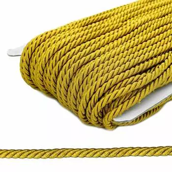 23-106 Шнур витой 6мм*50м люрекс (ГР) (02 т.золото)