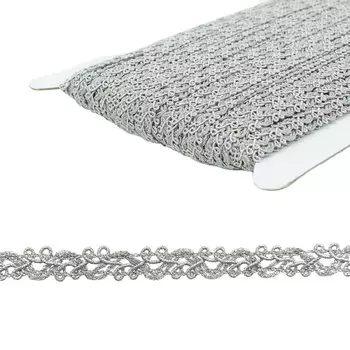 23-2505 Тесьма 10мм*50м (06 серебро)