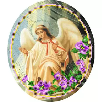 23/БП Набор для вышивания бисером и паспарту 'Матренин посад' 'Ангел 2', 27*24 см