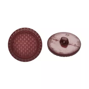 2410 Пуговица на ножке, 28 мм (19-1528 темно-бордовый)