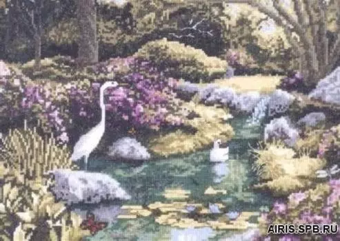 2455 Комплект для вышивания Design Works 'На лоне природы' 31*38 см