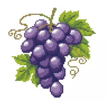 2463 Набор для вышивания 'Виноград' 22*22см