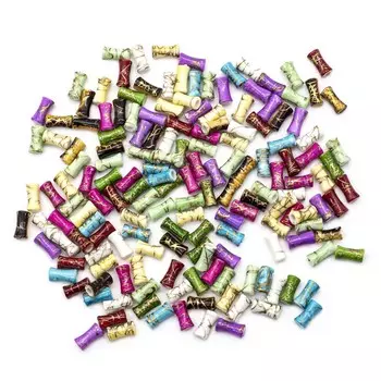 2493 Бусины пластиковые, разноцветные, 12*4 мм, упак./165 шт., 'Астра'