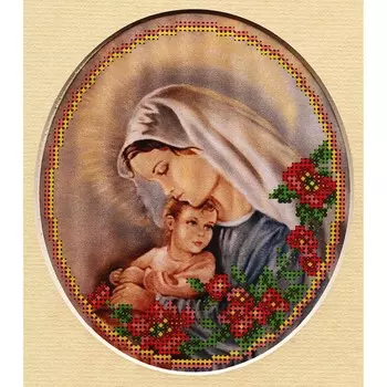 24/БП Набор для вышивания бисером и паспарту 'Матренин посад' 'Мать и дитя', 27*24 см