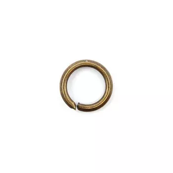25604 Колечко 5мм одинарное, уп.24шт.,цв.бронза
