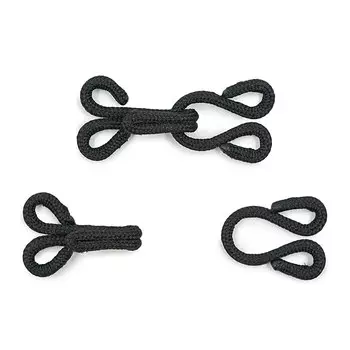 261453 Крючки и петли для меховых изделий (сталь) черный цв. Prym