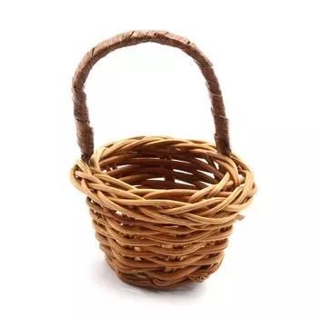 26212 Корзинка плетеная 4,0см*3,0см (коричневый)