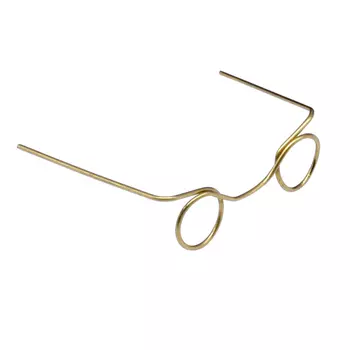 26505 Очки металл без стекла, 35*8 мм, золотой,упак/ 2шт