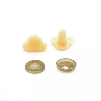 26655 Носик винтовой №18, 18*11мм с заглушкой, уп-3шт, цв. беж.