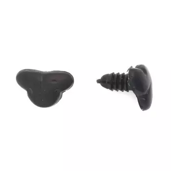 26656 Носик винтовой №18, 18*11мм с заглушкой, уп-3шт, цв. черн.