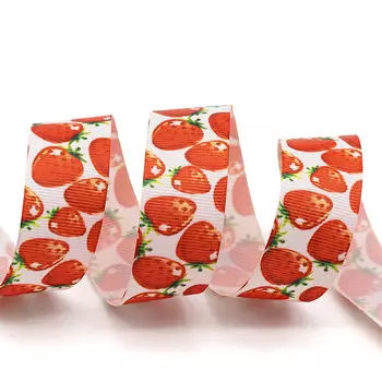 26724 Лента 25мм репсовая R4-1 (печать полноцв. сублимационная) 22,5м+/-5см