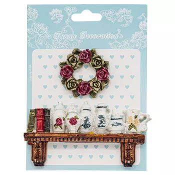 26827 Элементы для декора FD-008, полистоун, набор 2 шт.