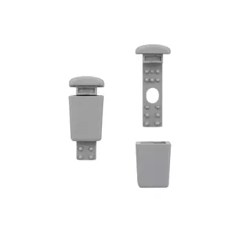 27102-Н Наконечник 17*11мм, пластик, упак(4шт) Hobby&amp;Pro (светло-серый)