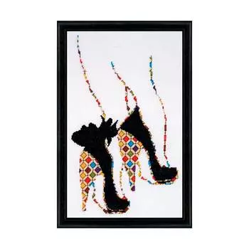 2798 DWC Набор для вышивания 'Лоскутные каблучки' 20х33 см